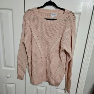 Women's Pink Sweater by Ava & Viv, NWOT New Without Tags Size XL